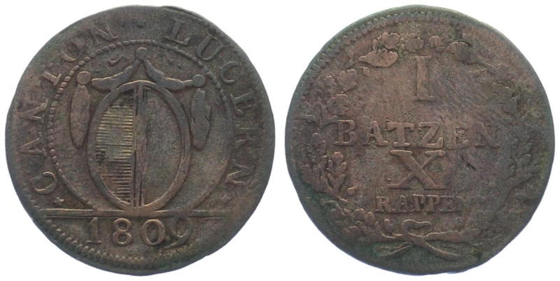 Luzern 1 Batzen 1809